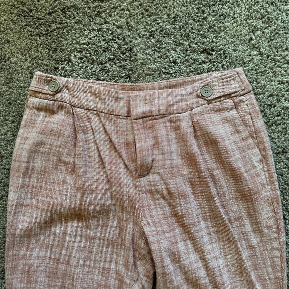 Christopher & Banks Rust Textured Trouser Pants Size 6 - Picture 2 of 9